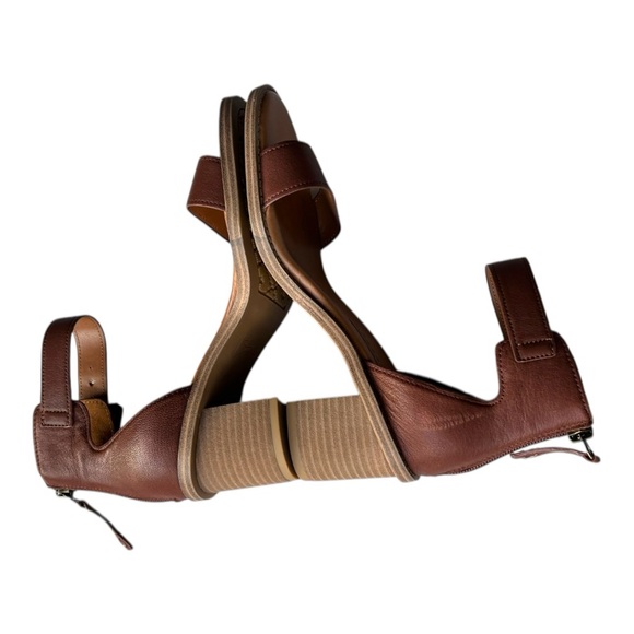 Zodiac leather womens Ilsa heeled Sandals in cognac | 6.5 M - Picture 6 of 15